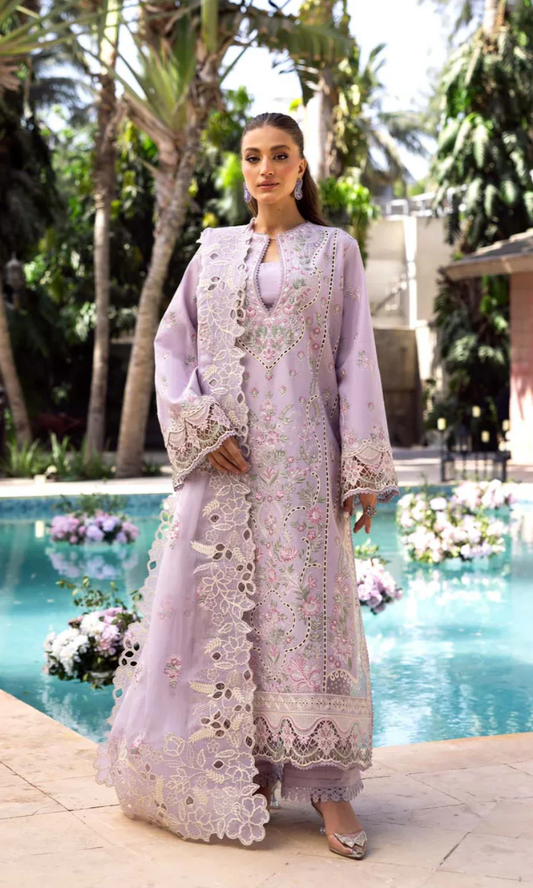 Unstitched 3 Piece Embroidered Chikn Kari RTW Dupatta Embroidered