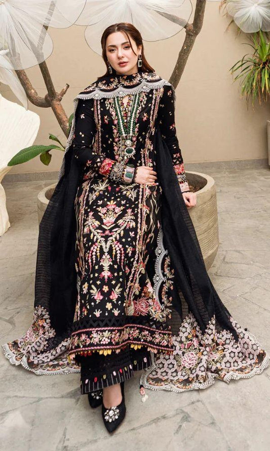 Lawn Embroidered Festive Eid Collection 3 piece (Unstitched) Embroidered Dupatta (RTW)