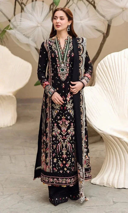 Lawn Embroidered Festive Eid Collection 3 piece (Unstitched) Embroidered Dupatta (RTW)