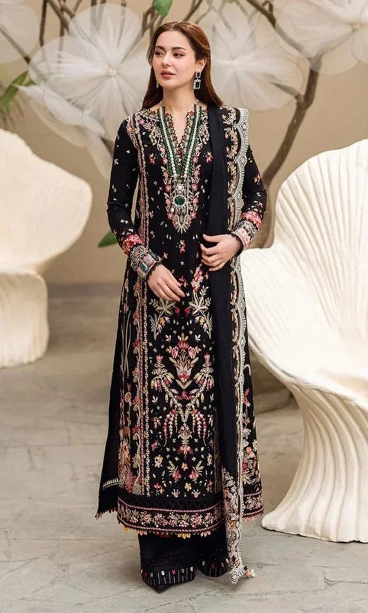 Lawn Embroidered Festive Eid Collection 3 piece (Unstitched) Embroidered Dupatta (RTW)