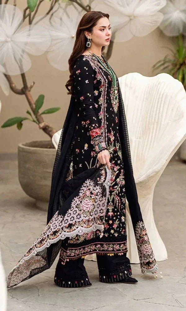 Lawn Embroidered Festive Eid Collection 3 piece (Unstitched) Embroidered Dupatta (RTW)