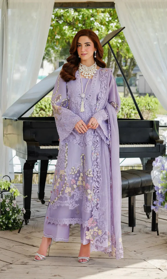 Lawn Embroidered Festive Eid Collection 3 piece (Unstitched) Embroidered Dupatta (RTW)