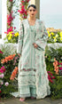 Unstitched 3 Piece Embroidered Chikn Kari RTW Embroidered Dupatta - Merlina