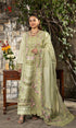 Unstitched 3 Piece Embroidered Chikn Kari RTW Embroidered Dupatta - SPANISH MUSE